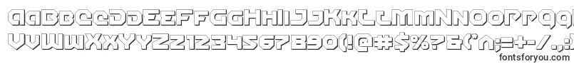 Шрифт Gunnerstorm3D – многолинейные шрифты
