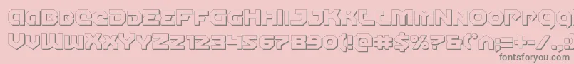 En savoir plus sur la police Gunnerstorm3D Police Gunnerstorm3D – polices grises sur fond rose