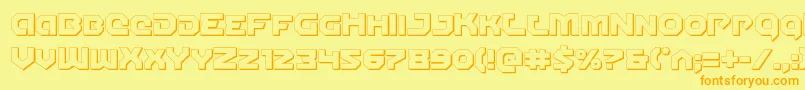 More about Gunnerstorm3D Font Gunnerstorm3D Font – Orange Fonts on Yellow Background