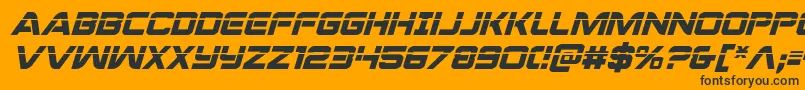 Praetorianlasital Font – Black Fonts on Orange Background