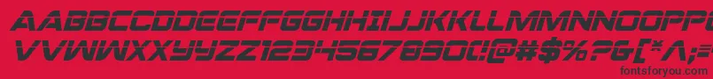 Praetorianlasital Font – Black Fonts on Red Background