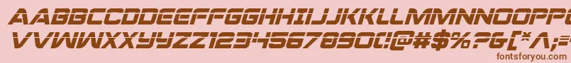 Praetorianlasital Font – Brown Fonts on Pink Background
