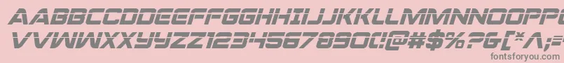 Praetorianlasital Font – Gray Fonts on Pink Background