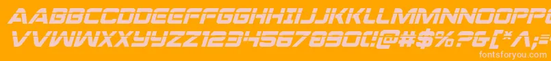 Praetorianlasital Font – Pink Fonts on Orange Background