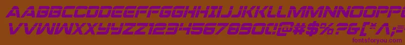 Praetorianlasital Font – Purple Fonts on Brown Background