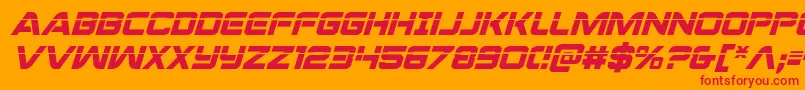 Praetorianlasital Font – Red Fonts on Orange Background