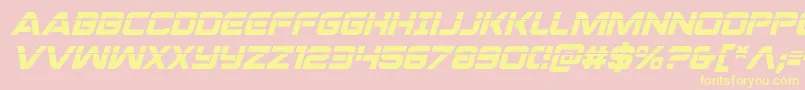 Praetorianlasital Font – Yellow Fonts on Pink Background