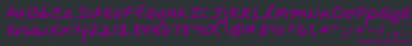 Więcej informacji o czcionce RepRegular Czcionka RepRegular – fioletowe czcionki na czarnym tle