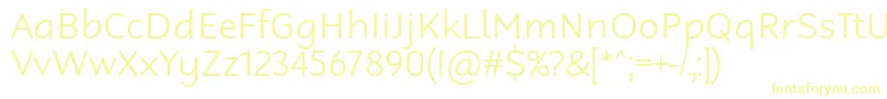 RobagaRoundedLight Font – Yellow Fonts on White Background