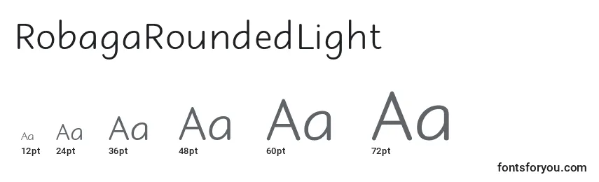 RobagaRoundedLight Font Sizes