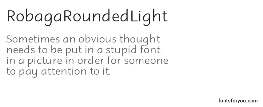RobagaRoundedLight Font