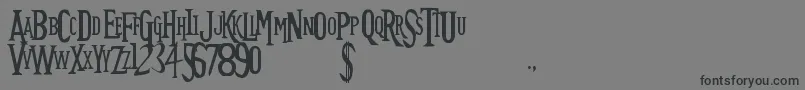 Police FutureTimesplitters – polices noires sur fond gris