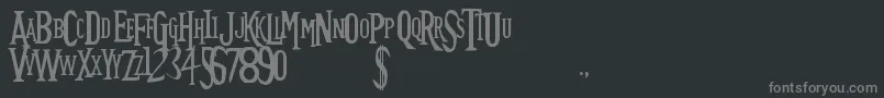 FutureTimesplitters Font – Gray Fonts on Black Background