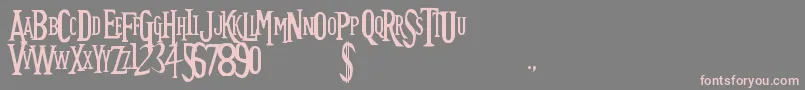 FutureTimesplitters Font – Pink Fonts on Gray Background