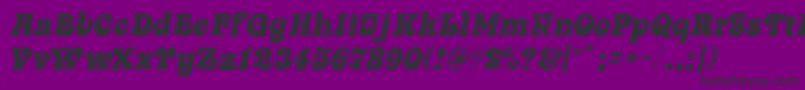 SwingtimeMf Font – Black Fonts on Purple Background