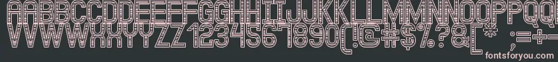 JuxKadabraSt Font – Pink Fonts on Black Background