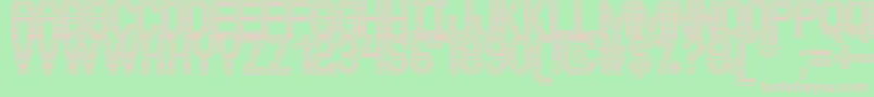 JuxKadabraSt Font – Pink Fonts on Green Background