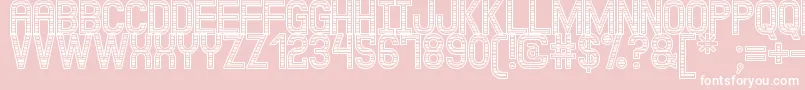 JuxKadabraSt Font – White Fonts on Pink Background