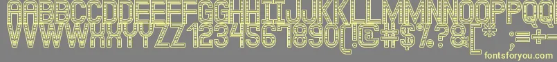 JuxKadabraSt Font – Yellow Fonts on Gray Background