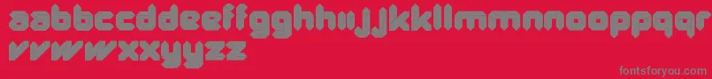QuadUltra Font – Gray Fonts on Red Background
