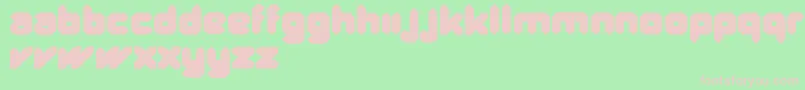 QuadUltra Font – Pink Fonts on Green Background