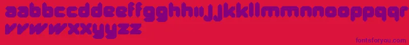 QuadUltra Font – Purple Fonts on Red Background