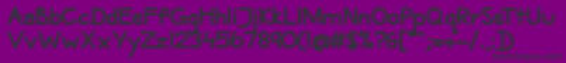 MaritimeSansExtrabold Font – Black Fonts on Purple Background