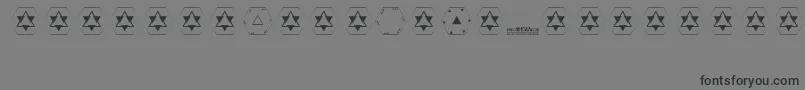 Pyramid Font – Black Fonts on Gray Background