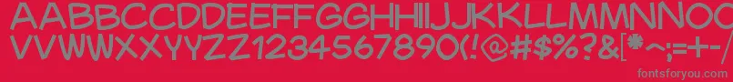 Mauryssel Font – Gray Fonts on Red Background