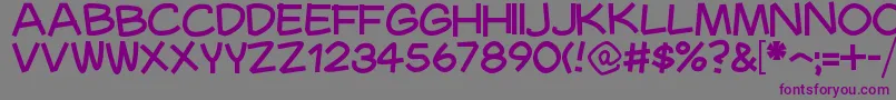 Mauryssel Font – Purple Fonts on Gray Background