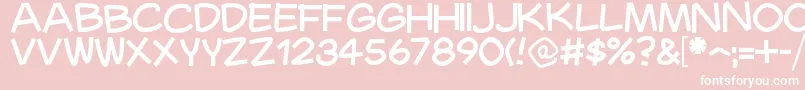 Mauryssel Font – White Fonts on Pink Background