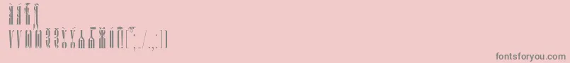 fuente PsaltyrIeucsSpacedout – Fuentes Grises Sobre Fondo Rosa