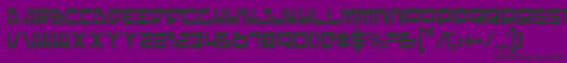 TrajiaCondensed Font – Black Fonts on Purple Background
