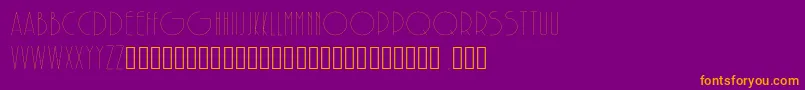 SolarLight Font – Orange Fonts on Purple Background