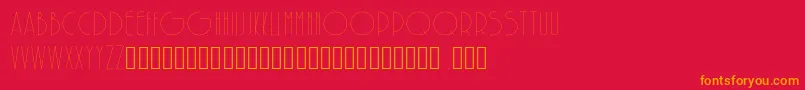 SolarLight Font – Orange Fonts on Red Background