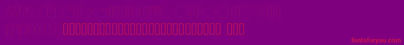 SolarLight-Schriftart – Rote Schriften auf violettem Hintergrund