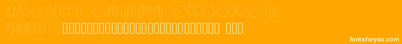 SolarLight Font – White Fonts on Orange Background