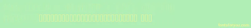 SolarLight Font – Yellow Fonts on Green Background