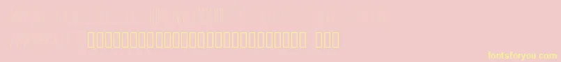 SolarLight Font – Yellow Fonts on Pink Background