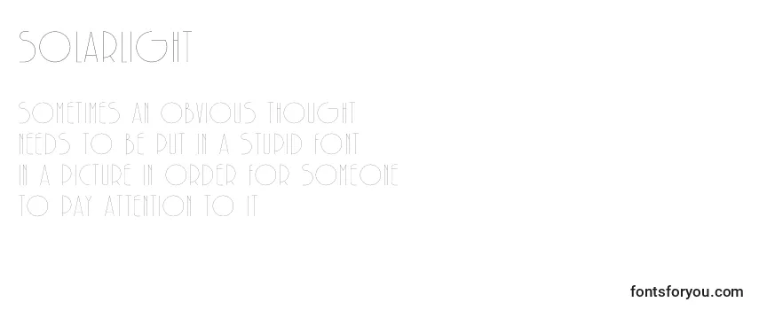 Шрифт SolarLight (106334)