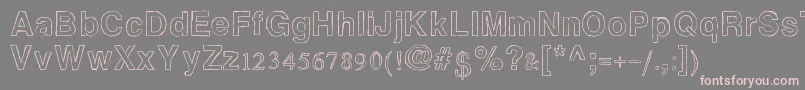 Pamplonascribble Font – Pink Fonts on Gray Background