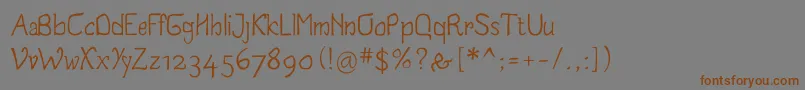 Шрифт Jale – коричневые шрифты на сером фоне
