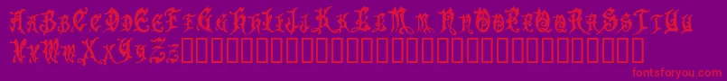 Apollyon Font – Red Fonts on Purple Background