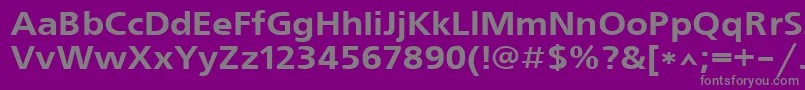 fuente Freeset110b – Fuentes Grises Sobre Fondo Morado