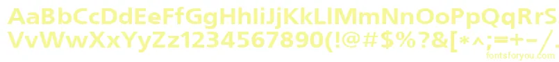 Freeset110b-Schriftart – Gelbe Schriften