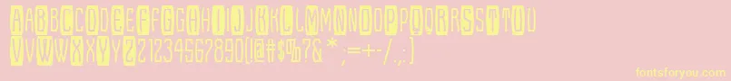 Edselfont Font – Yellow Fonts on Pink Background