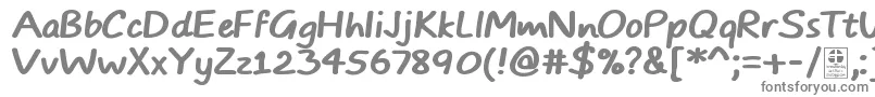 TypoComicsBoldDemo-Schriftart – Graue Schriften