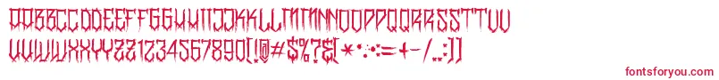 Шрифт BanglychRhIii – красные шрифты