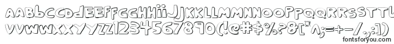 Шрифт Crappity3D – формы шрифтов