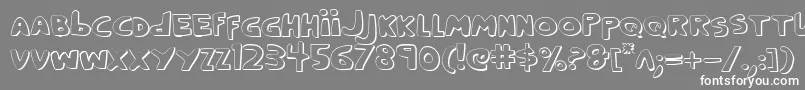 Crappity3D Font – White Fonts on Gray Background